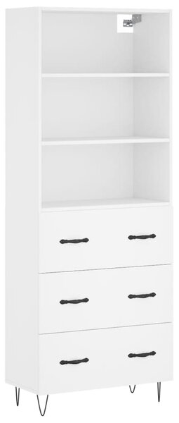 Skříň highboard bílá 69,5 x 34 x 180 cm kompozitní dřevo 3189373