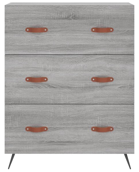 Skříň highboard šedá sonoma 69,5 x 34 x 180 cm kompozitní dřevo 3189355