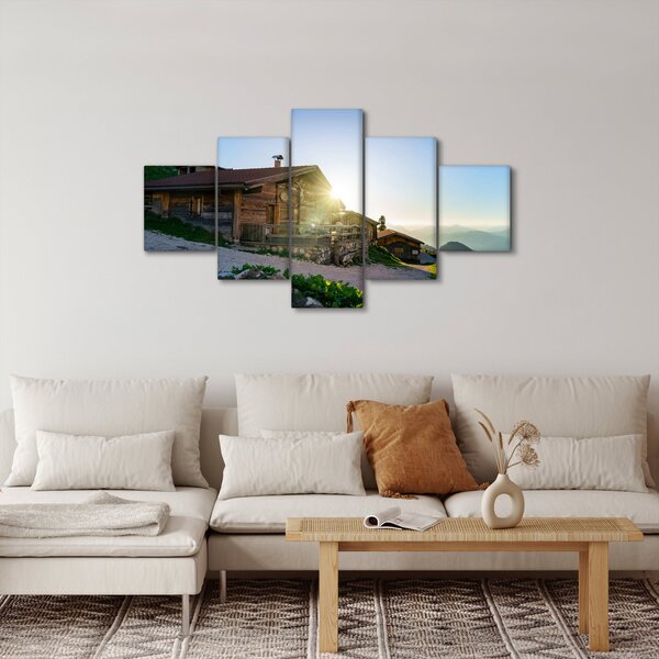 Obraz - Ráno v alpách, Tyrolsko (125x70 cm)