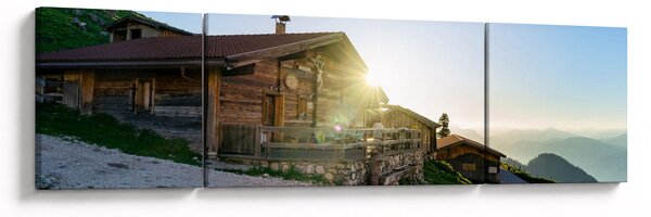 Obraz - Ráno v alpách, Tyrolsko (170x50 cm)