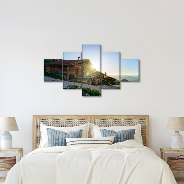 Obraz - Ráno v alpách, Tyrolsko (125x70 cm)
