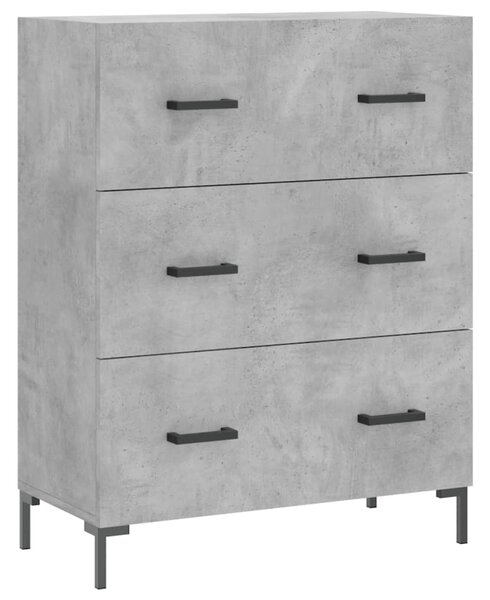 Skříň highboard betonově šedá 69,5x34x180 cm kompozitní dřevo 3198405