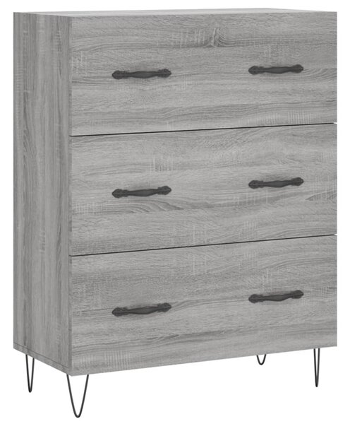 Skříň highboard šedá sonoma 69,5 x 34 x 180 cm kompozitní dřevo 3189379
