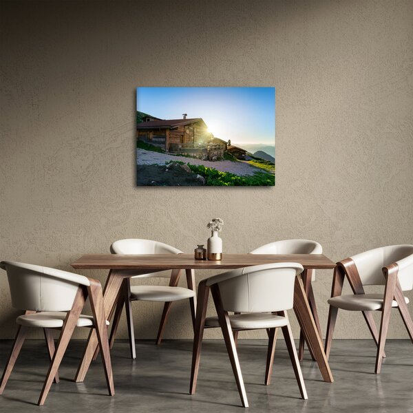 Obraz - Ráno v alpách, Tyrolsko (70x50 cm)