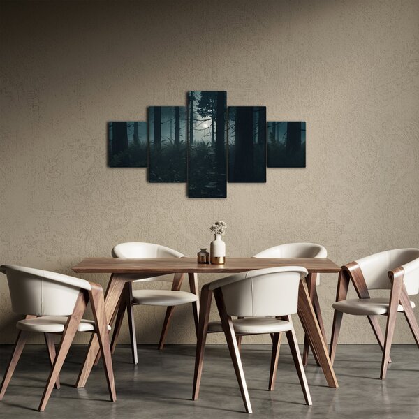 Obraz - Kapradí v měsíčním svitu (125x70 cm)