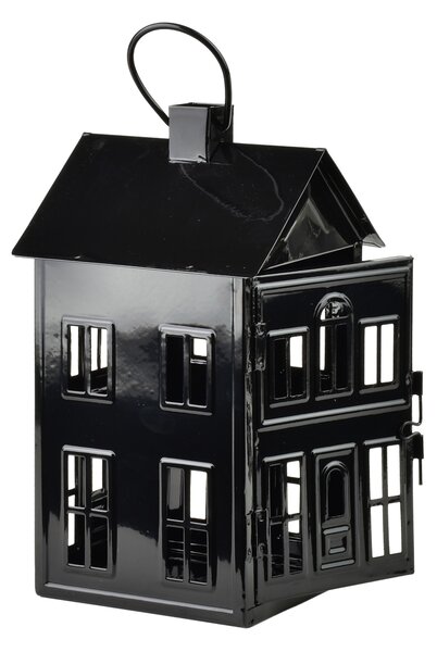 Mondex Kovová lucerna Roger 14,8x14,3x26,8 cm černá