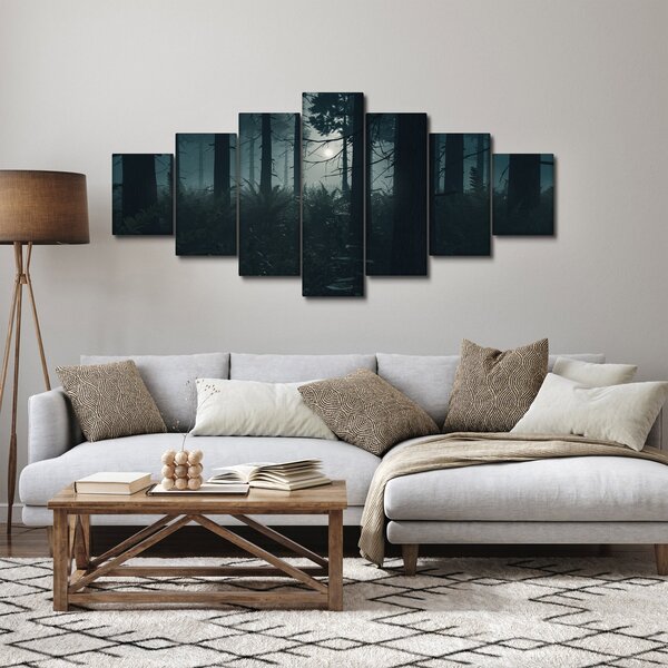Obraz - Kapradí v měsíčním svitu (210x100 cm)