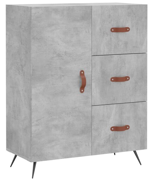 Skříň highboard betonově šedá 69,5x34x180 cm kompozitní dřevo 3195879