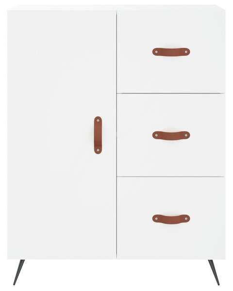 Skříň highboard bílá 69,5 x 34 x 180 cm kompozitní dřevo 3189413