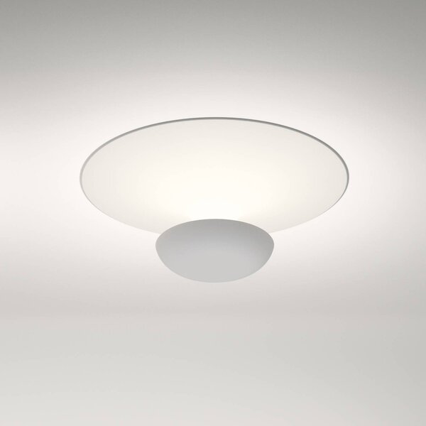 Vibia LED stropní svítidlo Funnel, bílé, hliník, Ø 35 cm, 2 700 K