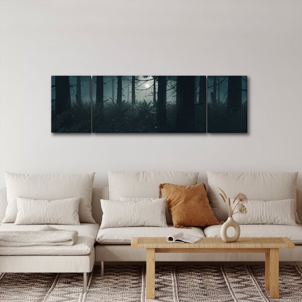 Obraz - Kapradí v měsíčním svitu (170x50 cm)