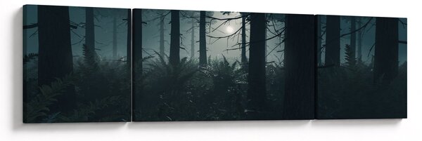 Obraz - Kapradí v měsíčním svitu (170x50 cm)