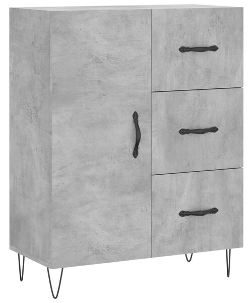 Skříň highboard betonově šedá 69,5x34x180 cm kompozitní dřevo 3189441