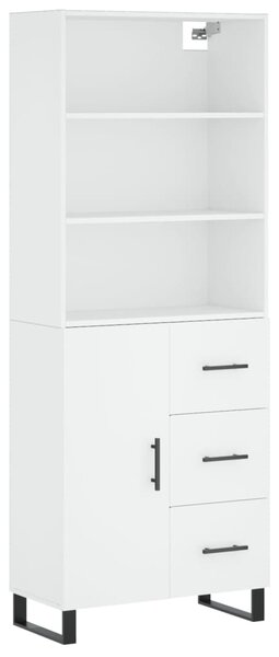 Skříň highboard bílá 69,5 x 34 x 180 cm kompozitní dřevo 3189469