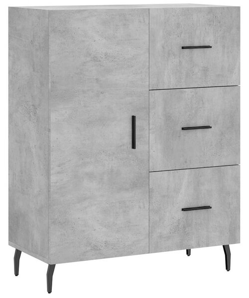 Skříň highboard betonově šedá 69,5x34x180 cm kompozitní dřevo 3189465