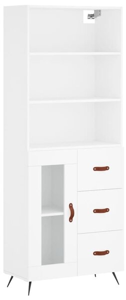 Skříň highboard bílá 69,5 x 34 x 180 cm kompozitní dřevo 3189477