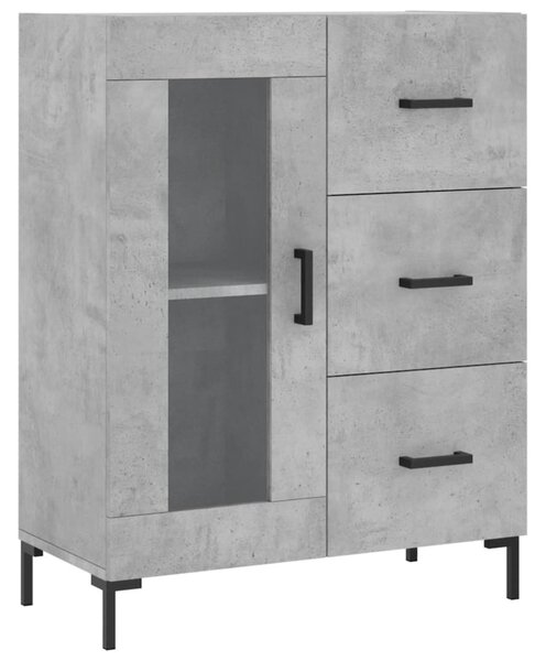 Skříň highboard betonově šedá 69,5x34x180 cm kompozitní dřevo 3189513