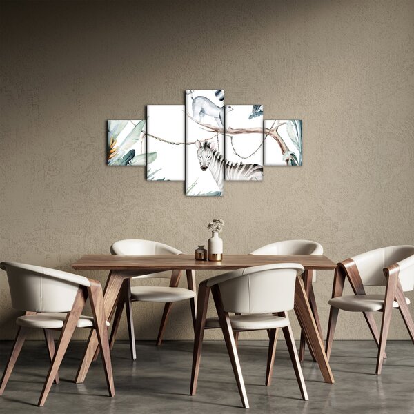 Obraz - Exotická zvířátka (125x70 cm)