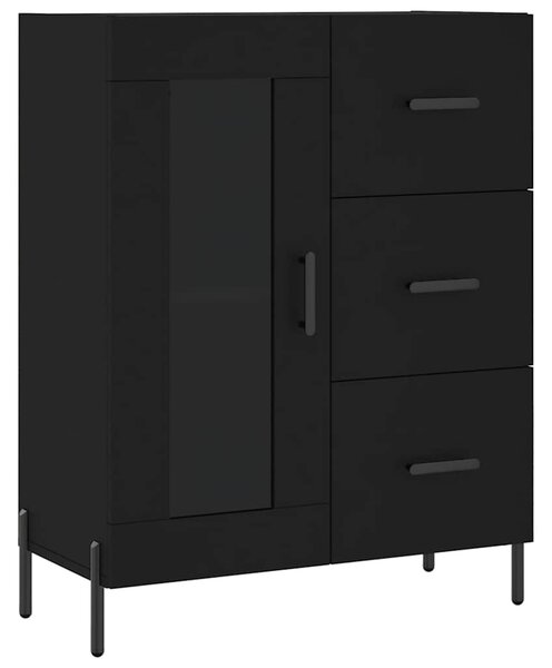Skříň highboard černá 69,5 x 34 x 180 cm kompozitní dřevo 3189518