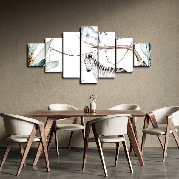 Obraz - Exotická zvířátka (210x100 cm)