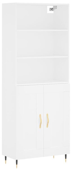 Skříň highboard bílá 69,5 x 34 x 180 cm kompozitní dřevo 3189933