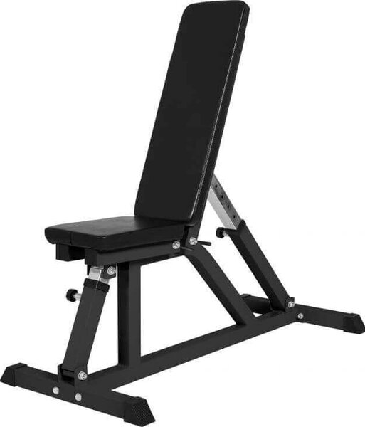 Gorilla Sports Polohovatelná lavička, 119 cm, černá