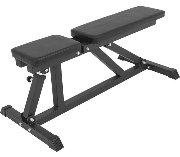 Gorilla Sports Polohovatelná lavička, 119 cm, černá