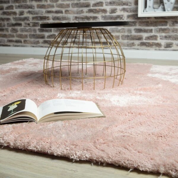 Kusový koberec Curacao 490 powderpink 60 x 110 cm-SLEVA 1 KUS 60 x 110 cm-SLEVA 1 KUS