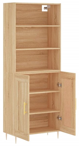 Skříň highboard dub sonoma 69,5 x 34 x 180 cm kompozitní dřevo 3189944