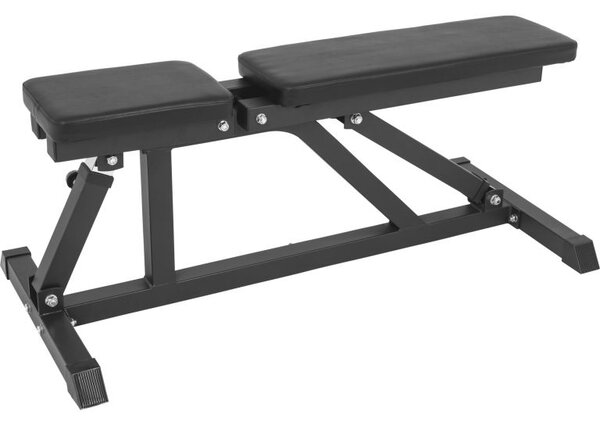 Gorilla Sports Polohovatelná lavička, 119 cm, černá