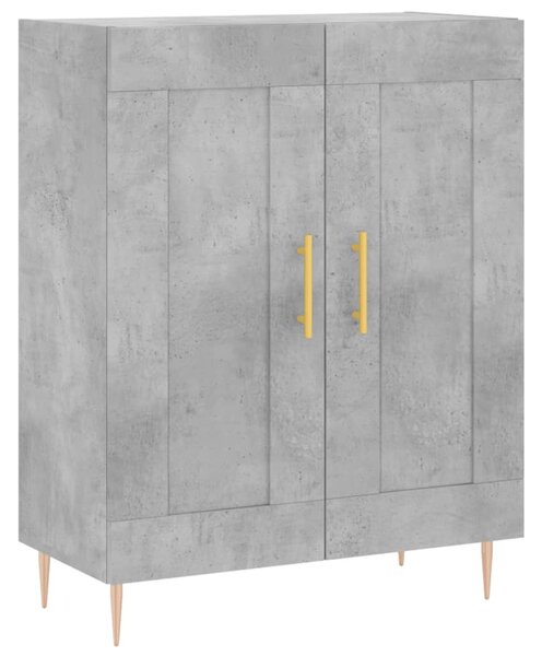 Skříň highboard betonově šedá 69,5x34x180 cm kompozitní dřevo 3189945