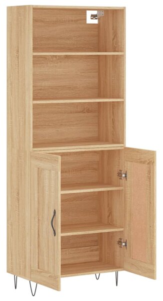 Skříň highboard dub sonoma 69,5 x 34 x 180 cm kompozitní dřevo 3189952