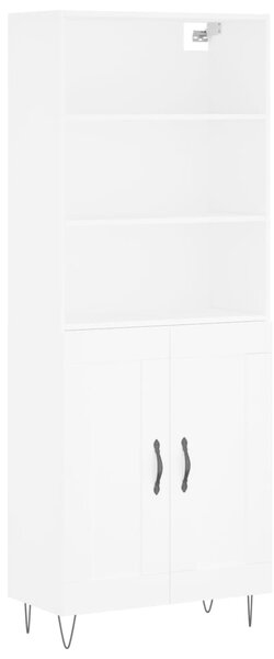 Skříň highboard bílá 69,5 x 34 x 180 cm kompozitní dřevo 3189949