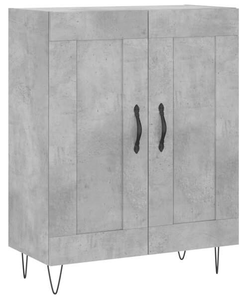 Skříň highboard betonově šedá 69,5x34x180 cm kompozitní dřevo 3189953