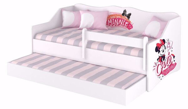Dvojitá dětská postel LULU 160x80 cm Minnie Cutie