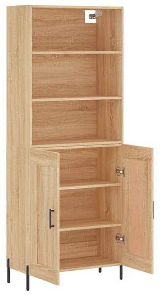 Skříň highboard dub sonoma 69,5 x 34 x 180 cm kompozitní dřevo 3189968