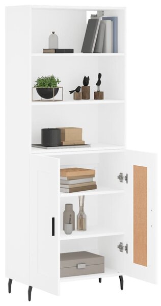 Skříň highboard bílá 69,5 x 34 x 180 cm kompozitní dřevo 3189973