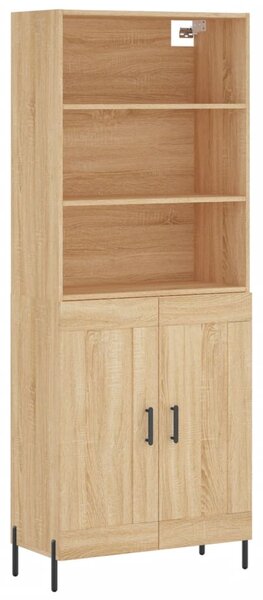 Skříň highboard dub sonoma 69,5 x 34 x 180 cm kompozitní dřevo 3189968