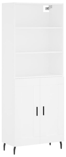 Skříň highboard bílá 69,5 x 34 x 180 cm kompozitní dřevo 3189973