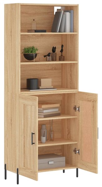 Skříň highboard dub sonoma 69,5 x 34 x 180 cm kompozitní dřevo 3189968