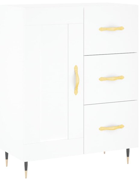 Skříň highboard bílá 69,5 x 34 x 180 cm kompozitní dřevo 3198641