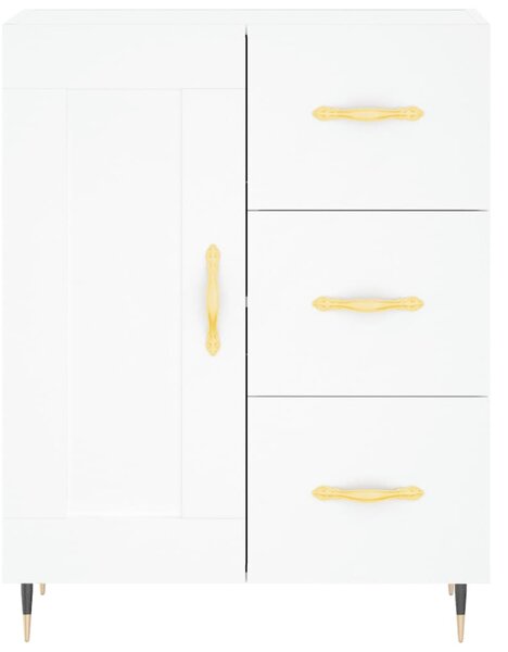 Skříň highboard bílá 69,5 x 34 x 180 cm kompozitní dřevo 3199985