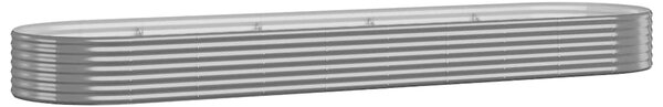 Vyvýšený záhon pozinkovaná ocel 396x100x36 cm antracitový 319006