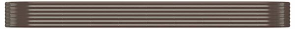 Vyvýšený záhon pozinkovaná ocel 396x100x36 cm hnědý 319005