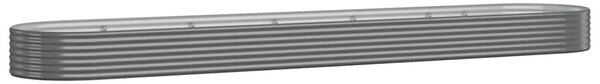 Vyvýšený záhon pozinkovaná ocel 507x100x36 cm šedý 319009