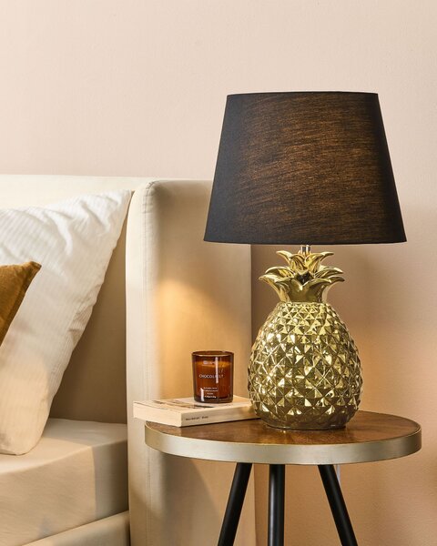 Stolní lampa PINEAPPLE Keramika Zlatá