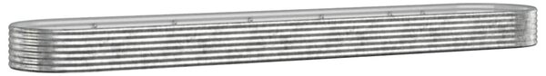 Vyvýšený záhon pozinkovaná ocel 507x100x36 cm stříbrný 319012