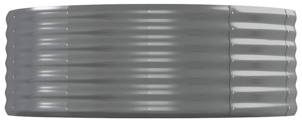 Vyvýšený záhon pozinkovaná ocel 544x100x36 cm šedý 319014