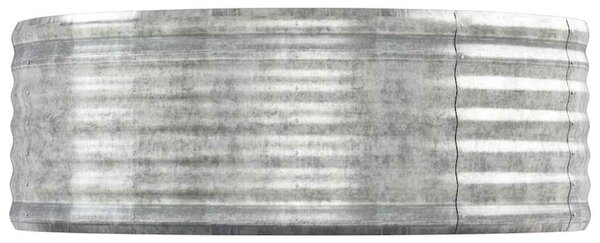 Vyvýšený záhon pozinkovaná ocel 544x100x36 cm stříbrný 319017