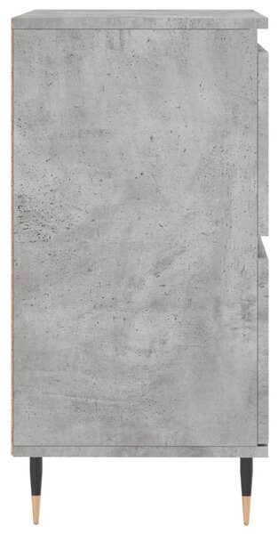 Příborníky 3 ks betonově šedé kompozitní dřevo 3190193